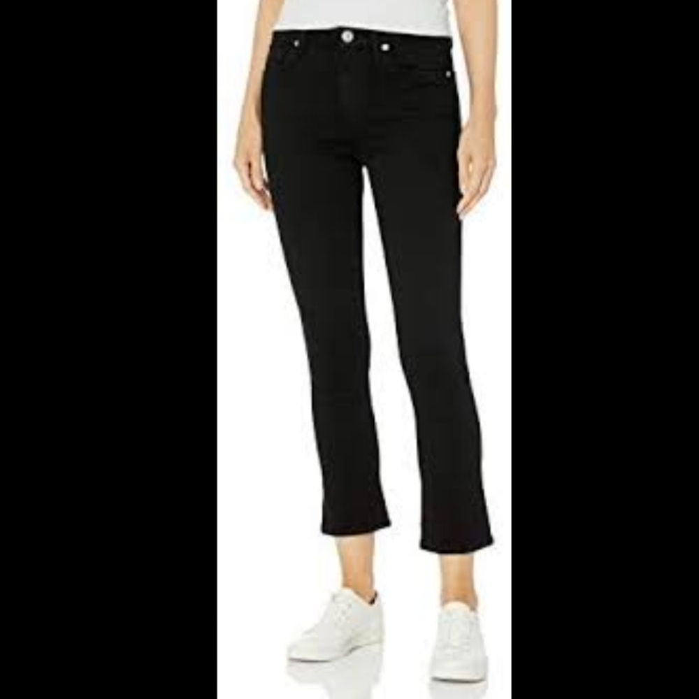 Hudson Harper Baby Kick Flare High Rise Jeans sz 28 black